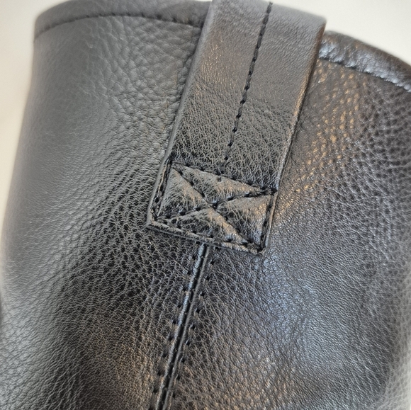 Frye and Co. Elodie Black Faux Leather Side Zip Combat / Moto Boot - Size 8 - Picture 12 of 15